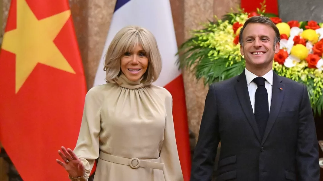 France’s Macron dismisses video showing wife shoving him in the face
