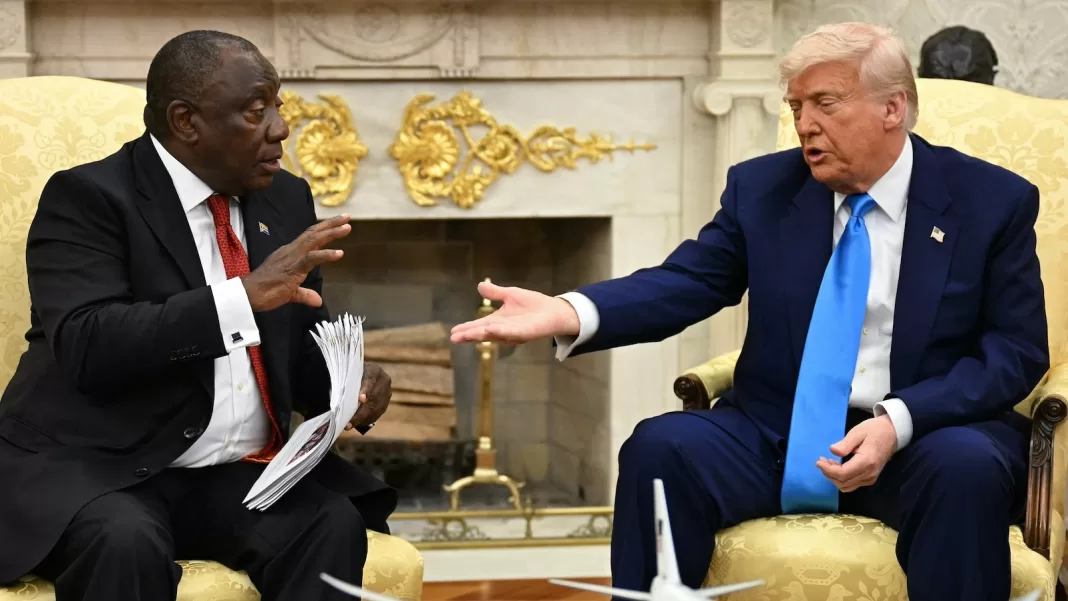 Trump confronts South Africa’s president in Oval Office, pushes claims of ‘genocide’ against white farmers