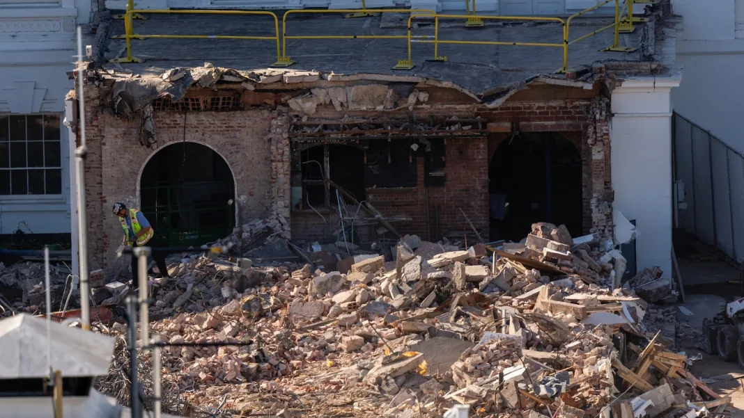 Critics question whether White House, contractors ‘cut corners’ on asbestos safety in East Wing demolition