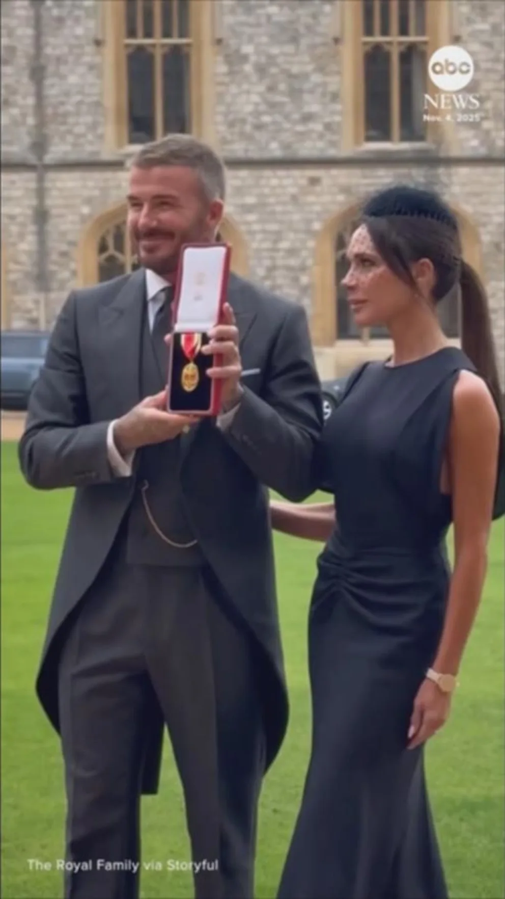 WATCH: David Beckham knighted by King Charles at Windsor Castle