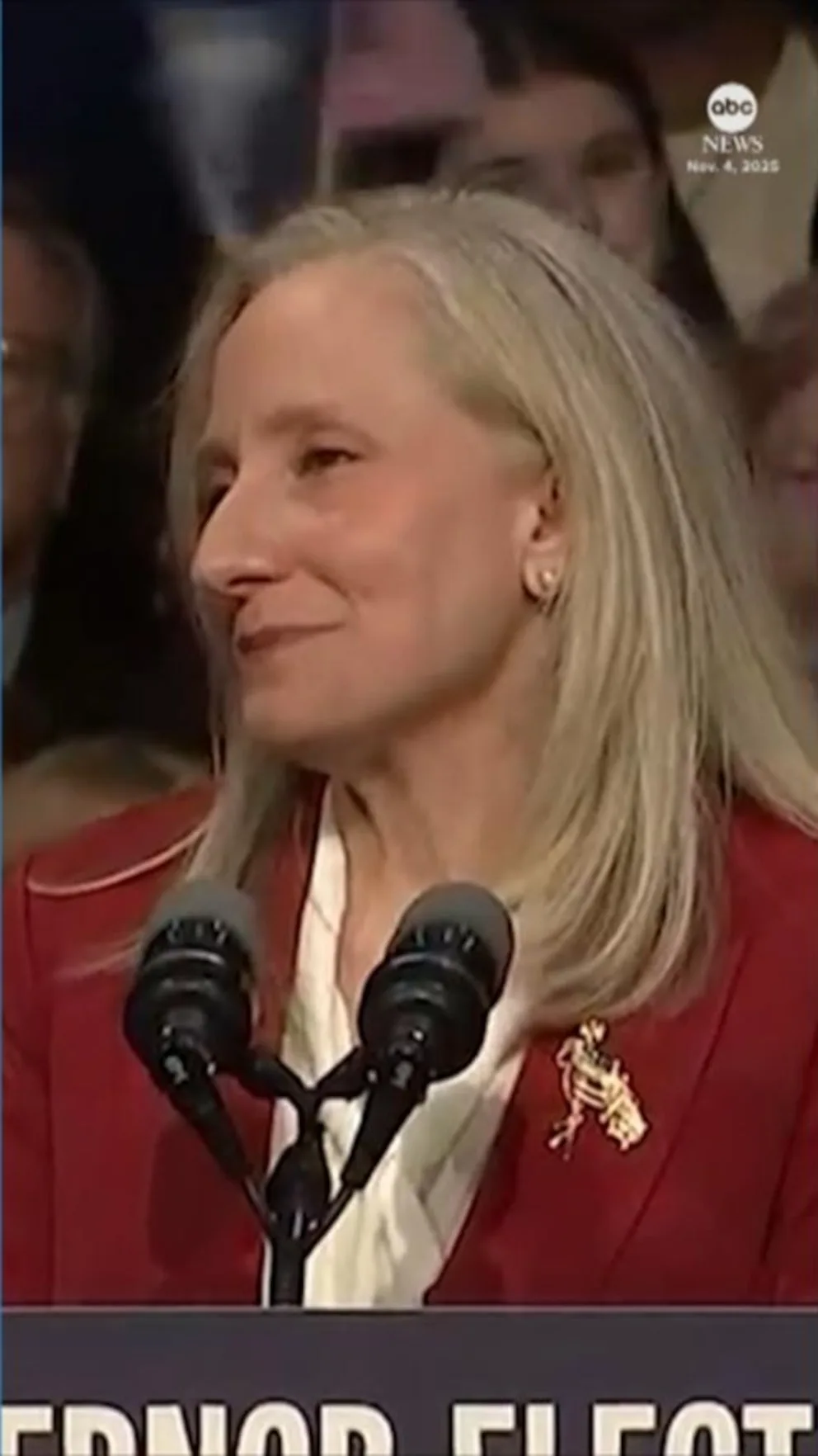 WATCH: Abigail Spanberger delivers victory speech in Virginia