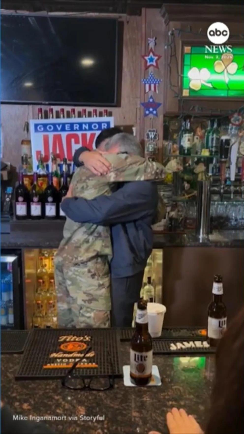 Video NJ gubernatorial nominee surprised by son’s return from Army on eve of election