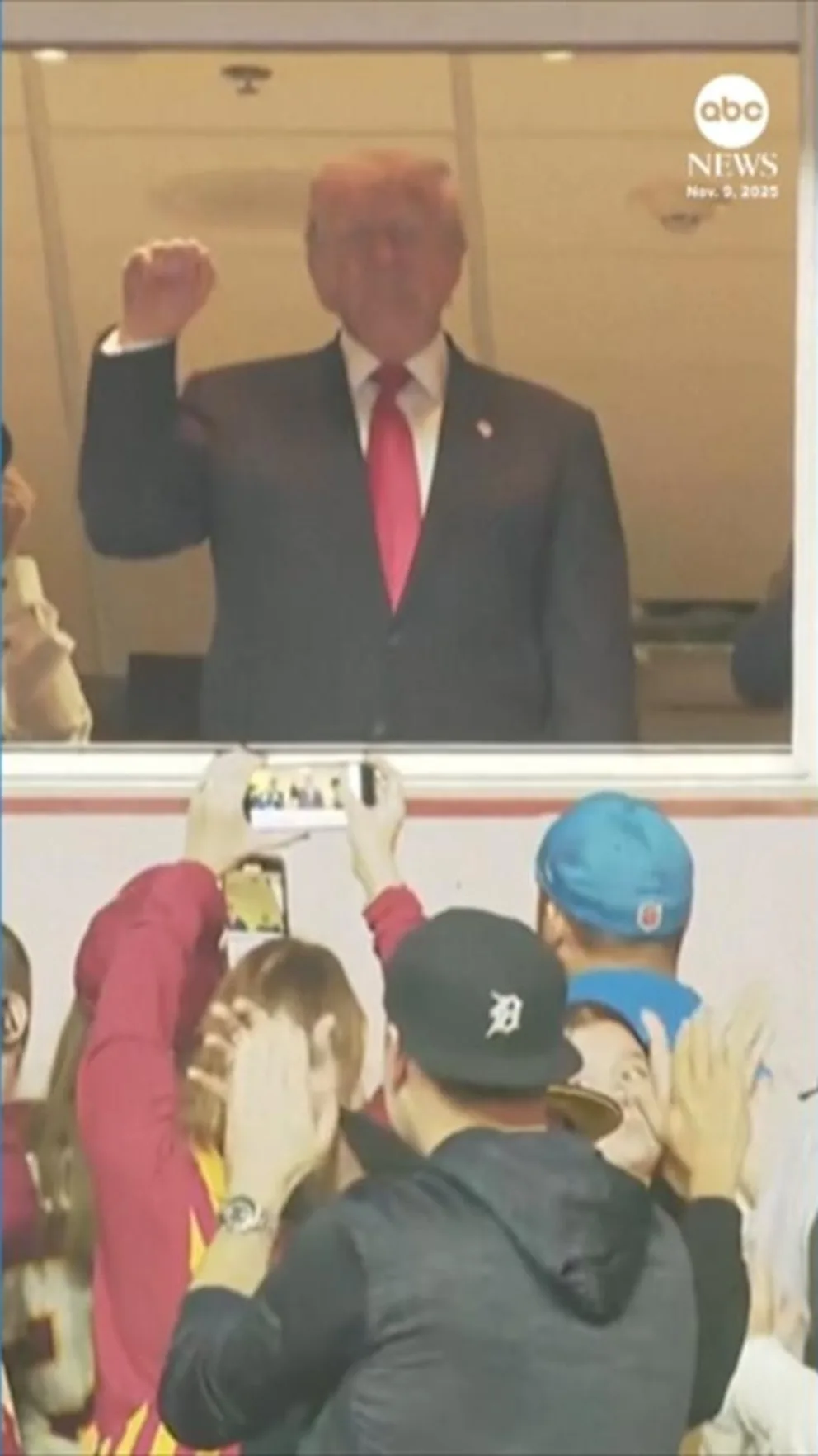 WATCH: Trump becomes 1st president at a regular-season NFL game since 1978