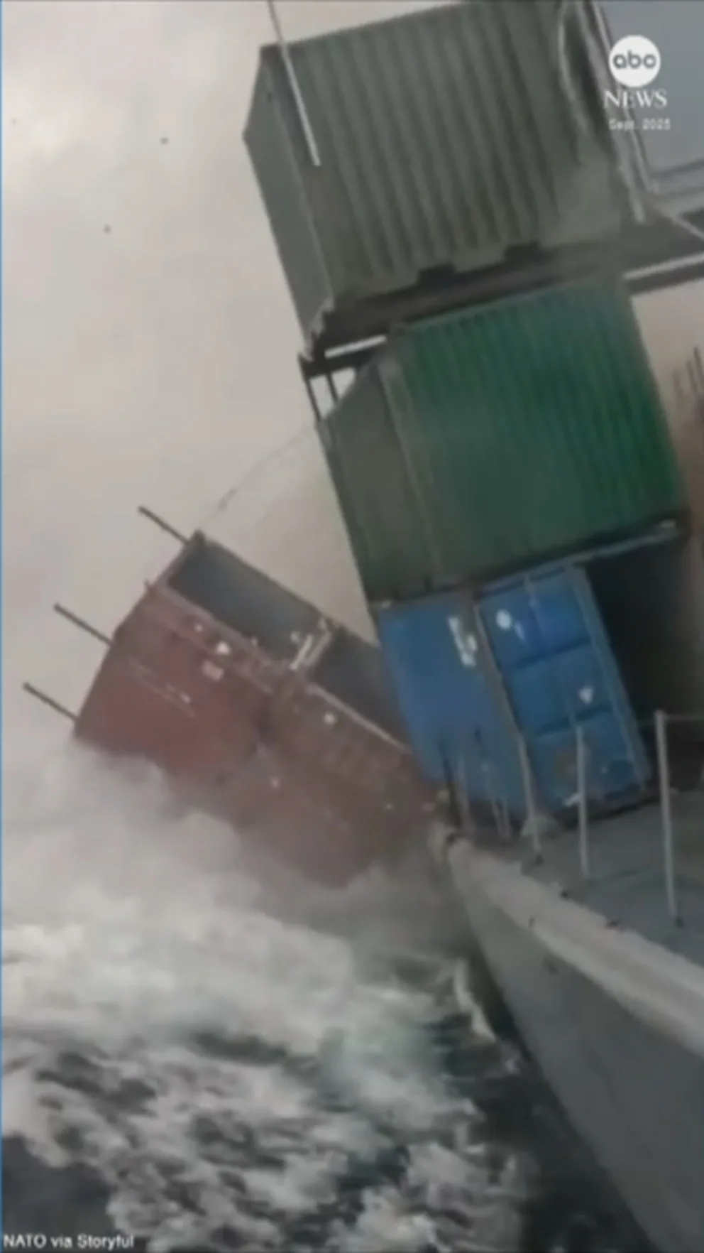 WATCH: On-board video captures moment torpedo strikes ship