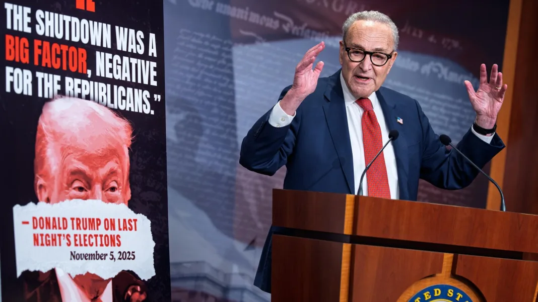 Shutdown progress in doubt as Democrats grow emboldened from election wins