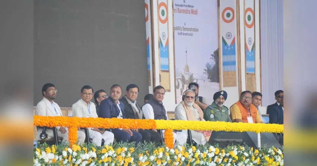 PM makes historic landing at Northeast’s first ELF, witnesses IAF airshow | India News