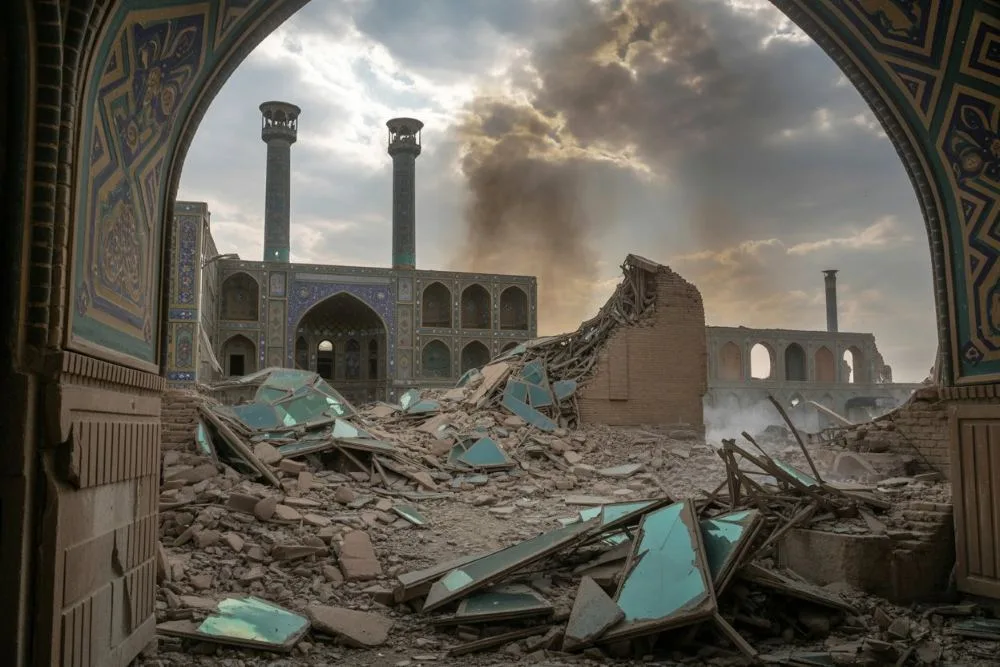 Iran’s Priceless UNESCO Heritage Sites Shattered by US and Israeli Strikes, Golestan Palace, Chehel Sotoun, Masjed-e Jame and Ancient Caves Decimated in a Historic War Against a Nation’s Past