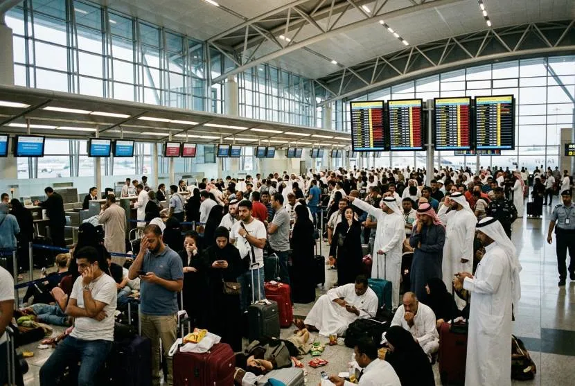 Thousands of Travelers Suffer in Middle East Today as Bahrain, UAE, Qatar, Oman, Kuwait, and More Cancel 208 Flights and Delay 160, Grounding Gulf Air, Qatar Airways, Emirates, KLM, and More in Riyadh, Dubai, London, Munich, and New York