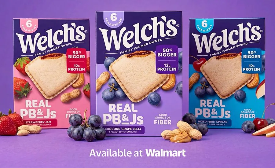 Welch’s Expands Into Frozen PB&J With Larger, Protein-Packed Sandwiches