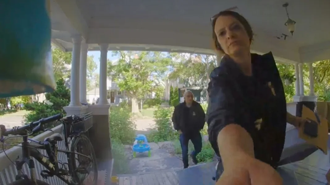Another New York resident says he was warned by officers after criticizing ICE