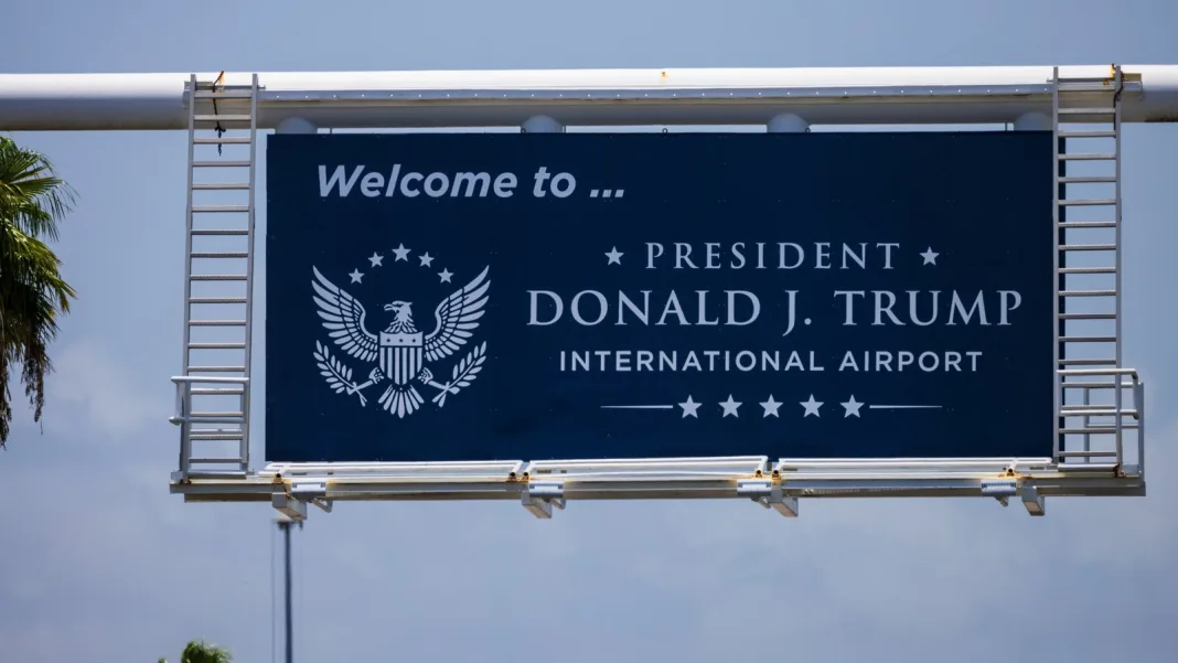 South Florida’s Palm Beach airport renamed President Donald J. Trump International