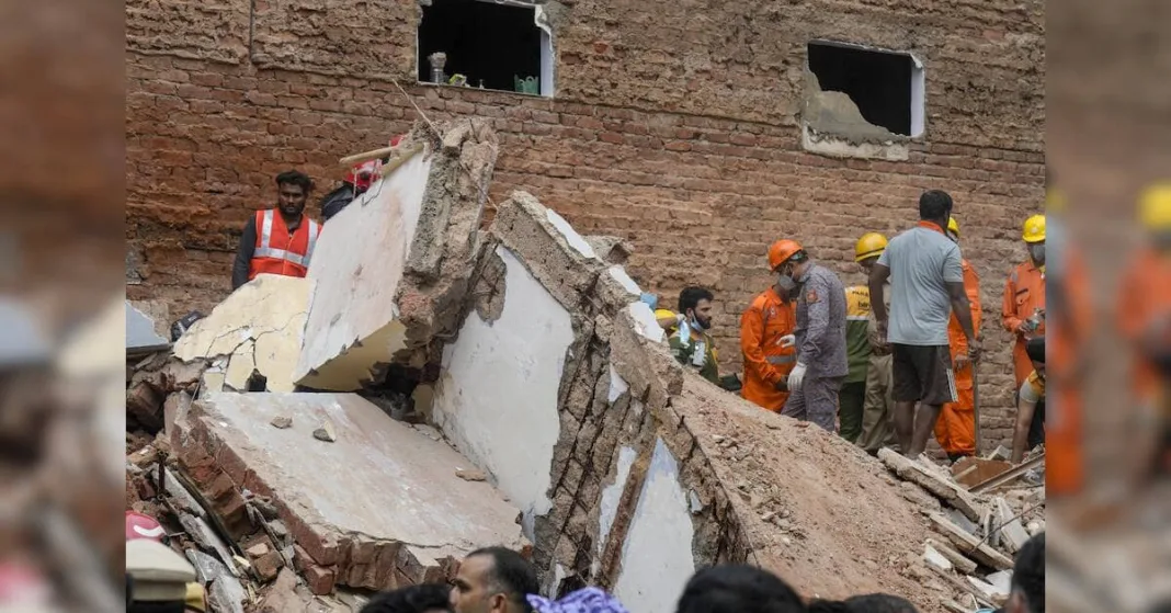 MCD suspends 5 officials after 7 killed in Satya Niketan building collapse | India News
