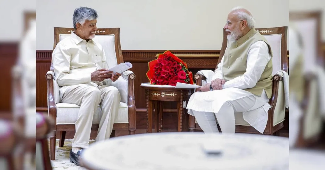Andhra CM Naidu meets PM Modi, raises key development issues of state | India News