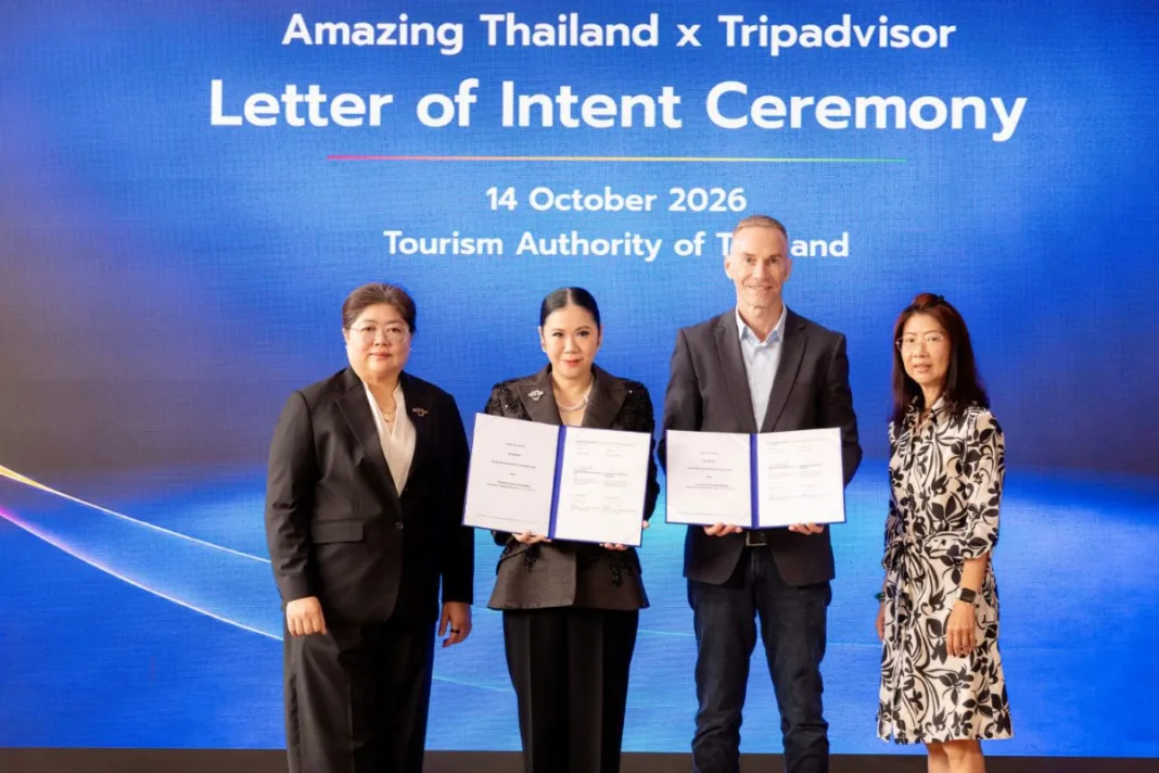Thailand and Tripadvisor Sign LOI to Boost High-Value Tourism Growth Through Digital Promotion and Insights