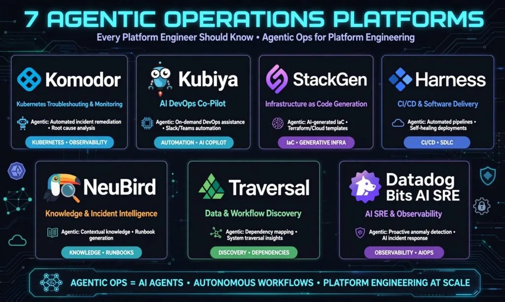7 Agentic Operations Platforms Every Platform Engineer Should Know