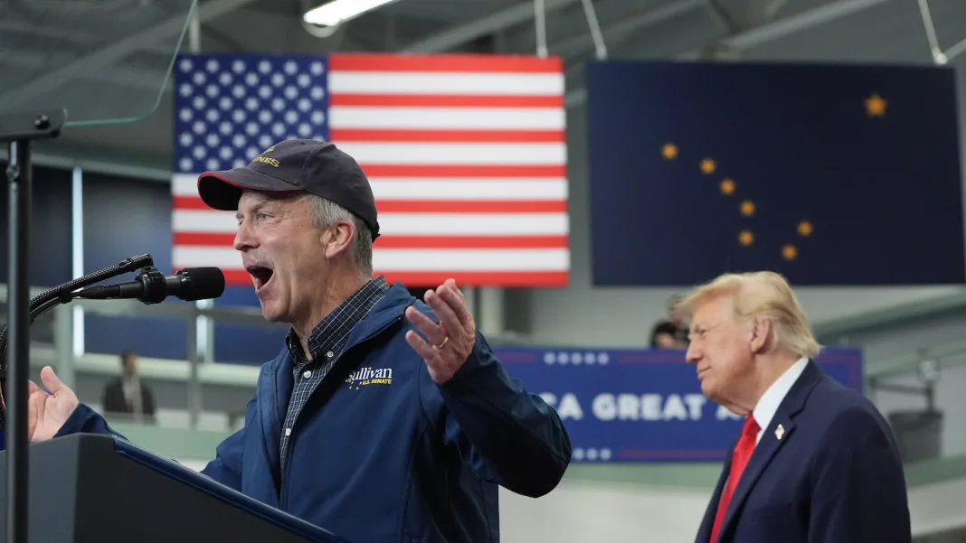 Trump went all the way to Alaska in a sign of just how close its Senate race may be