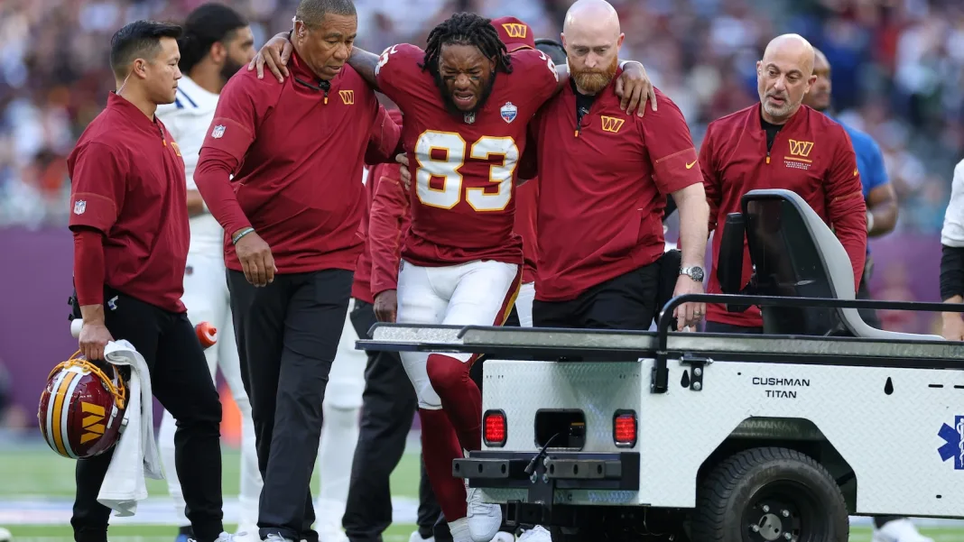 Commanders receiver Jaylin Lane has a fractured and dislocated left ankle, AP source says