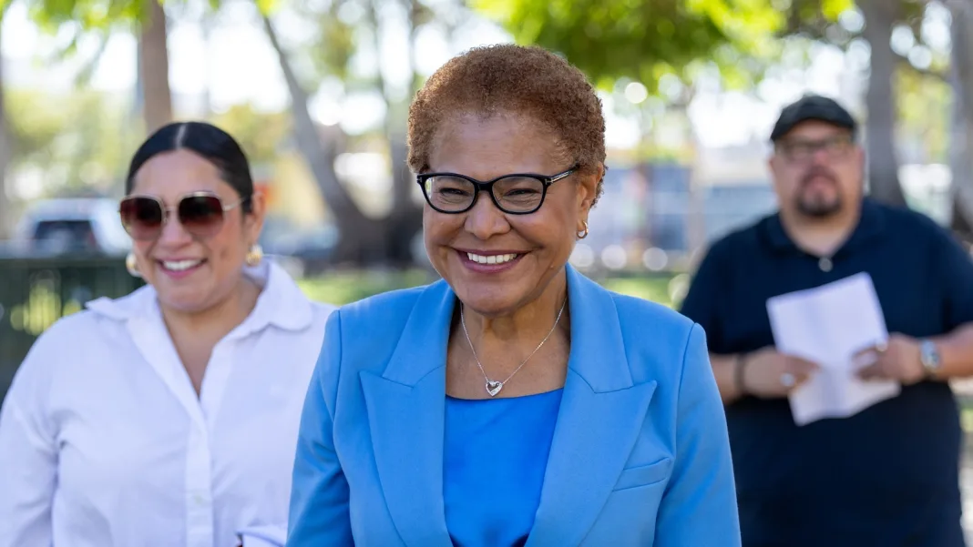 In struggling LA, Mayor Karen Bass fights for 2nd term against democratic socialist-backed Raman