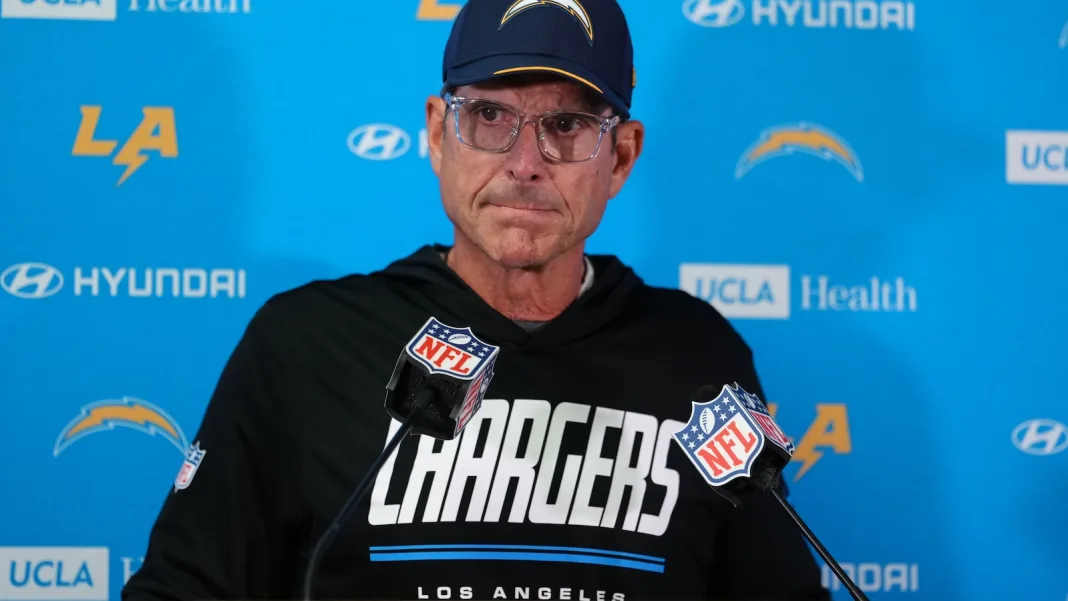 Jim Harbaugh looking for answers in all aspects of the Chargers’ struggling offense