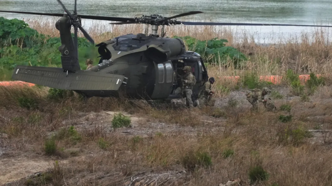 US Army showcases a quieter Rio Grande